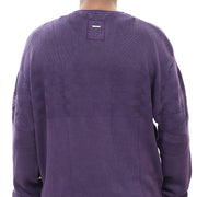 Engbers Men's Rundhals Lila Pullover Sweatshirt