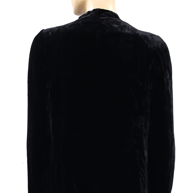 Ulla Johnson Bobby Noir Solid Blazer Top