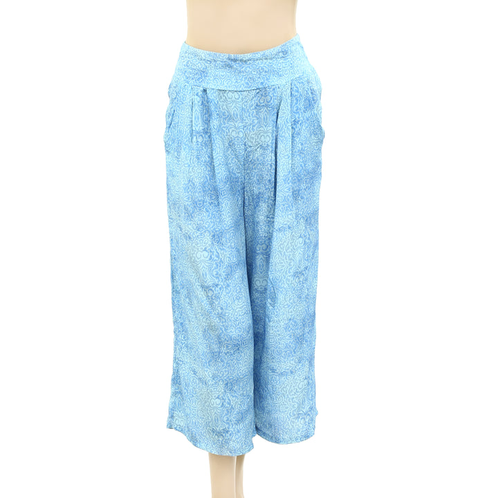 Free People Floral Printed Smocked Trouser Pants