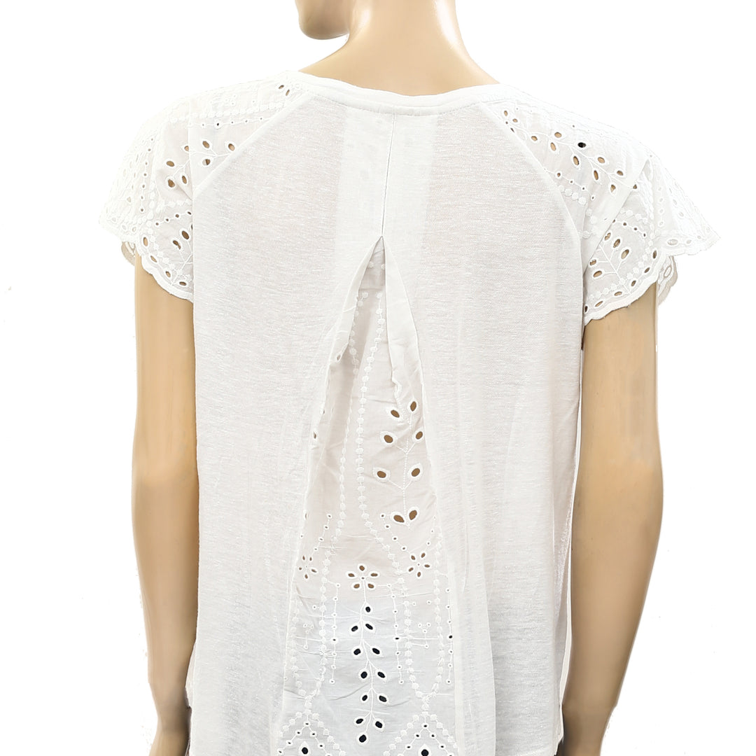 Odd Molly Anthropologie Eyelet Embroidered Blouse Top