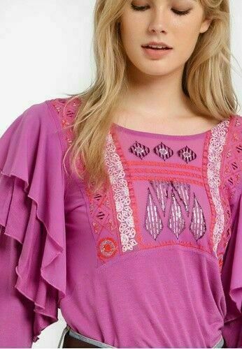 Free People La Cienega Blouse Top