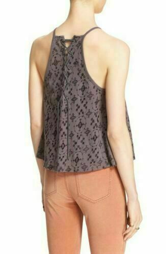 Free People Dream Date Lace-Up Trapeze Top