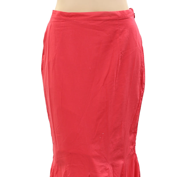 RHODE RESORT Sienna Fishtail Cotton Midi Skirt