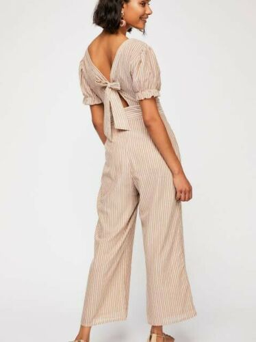 Free People Striped Boundry Jumpsuit Dress
