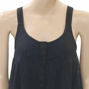 Billabong Mesh Lace Tank Crop Blouse Top