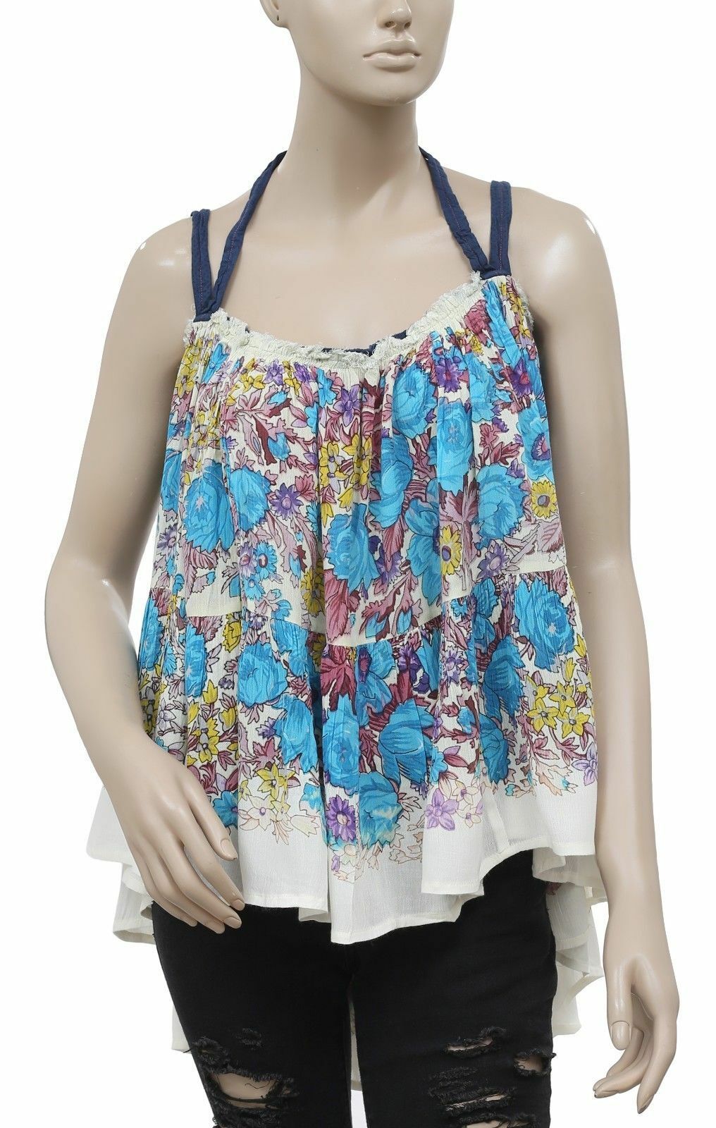 Free People FP One Living Large Floral Printed Tunic Top