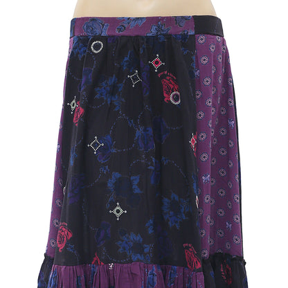 Odd Molly Anthropologie Printed Midi Skirt XS