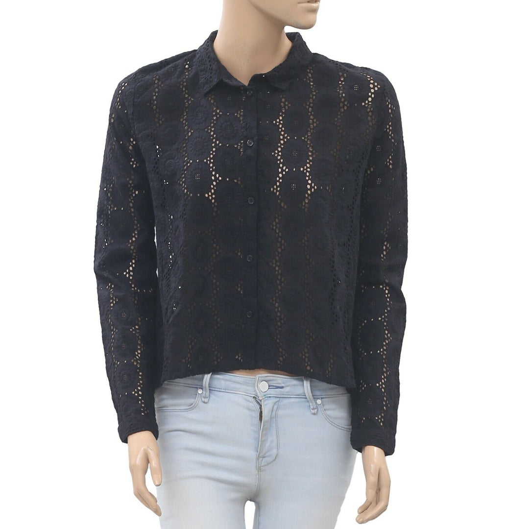 Karl Marc John Chemise En Cotton Black Shirt Top