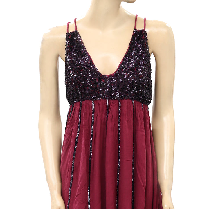 Free People Glitter Girl Mini Dress XS