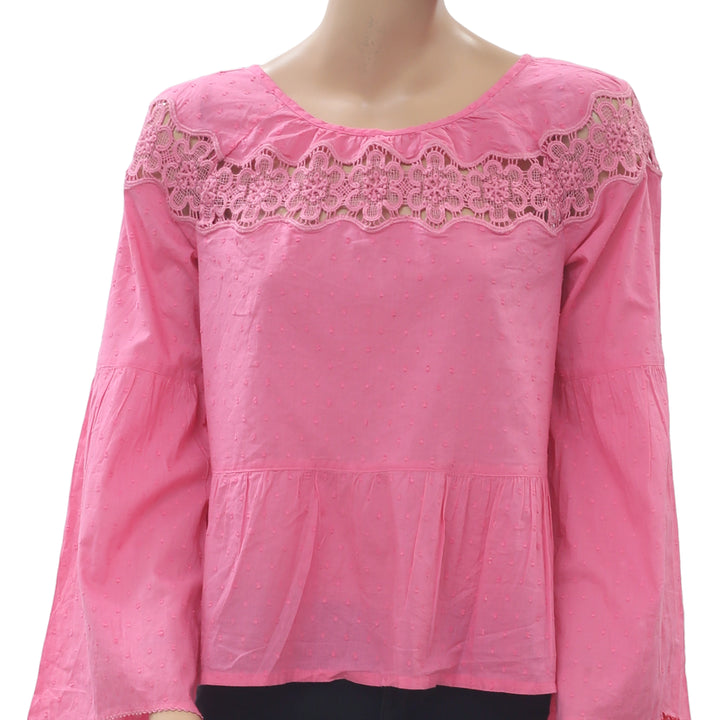 Odd Molly Anthropologie Lacey Moves Blouse Top