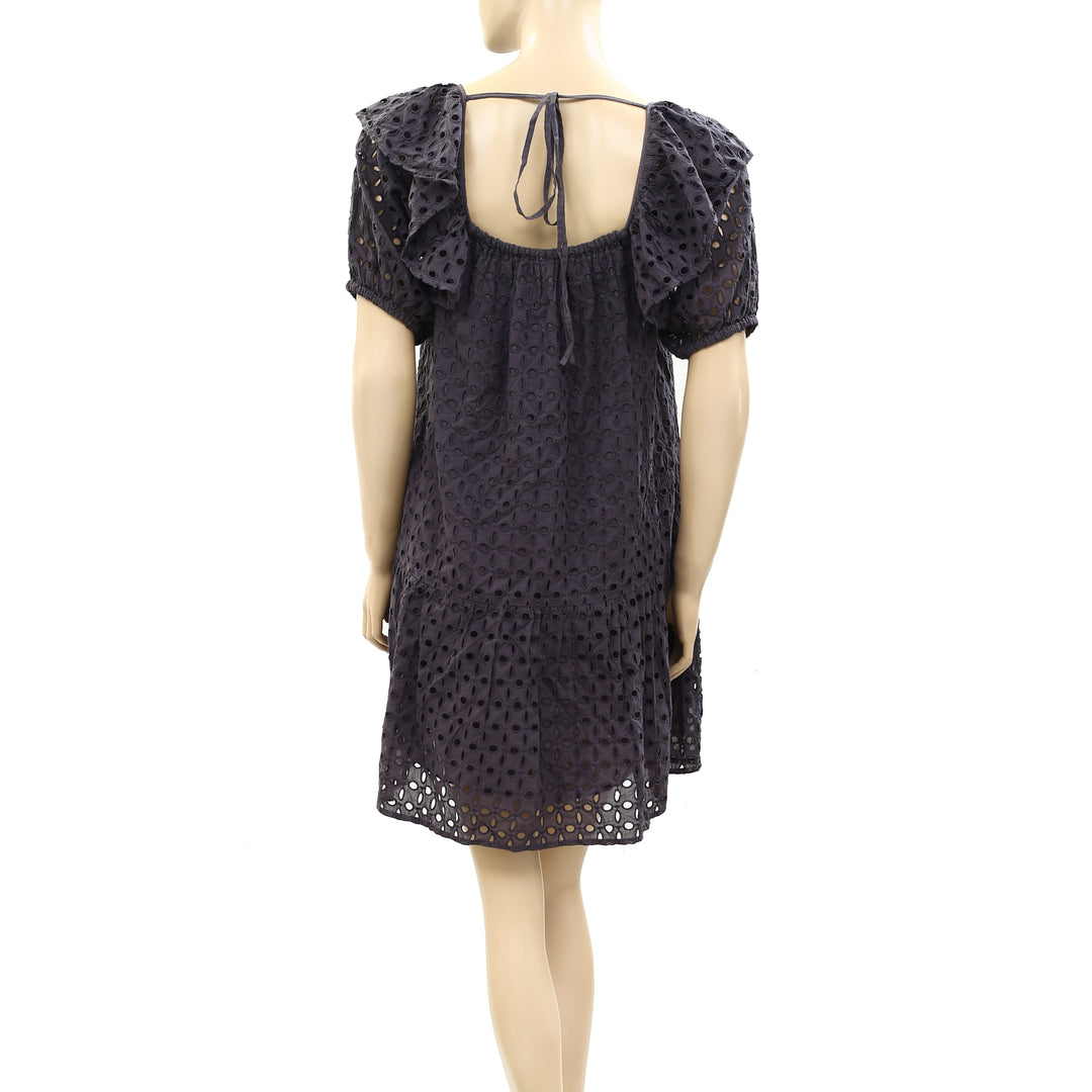 HappyxNature Kate Hudson Solara Eyelet Mini Dress