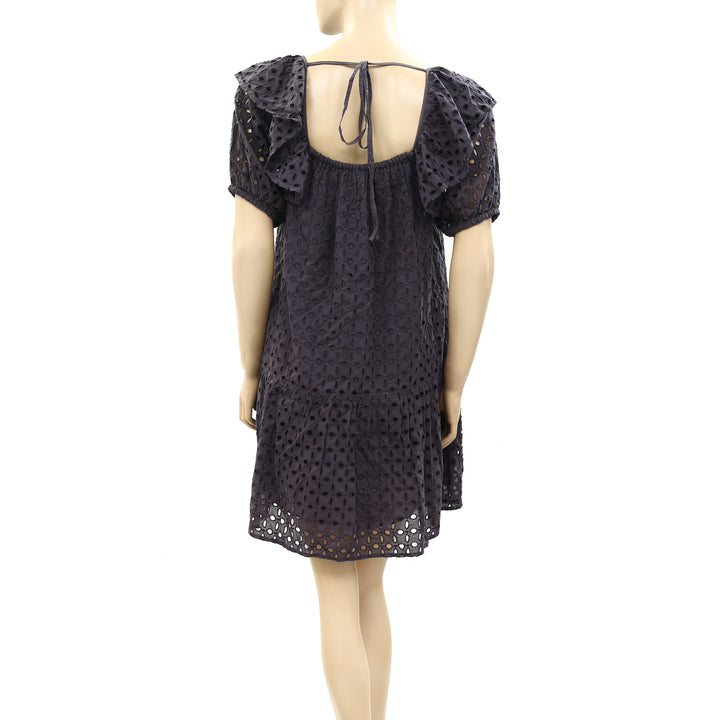 HappyxNature Kate Hudson Solara Eyelet Mini Dress