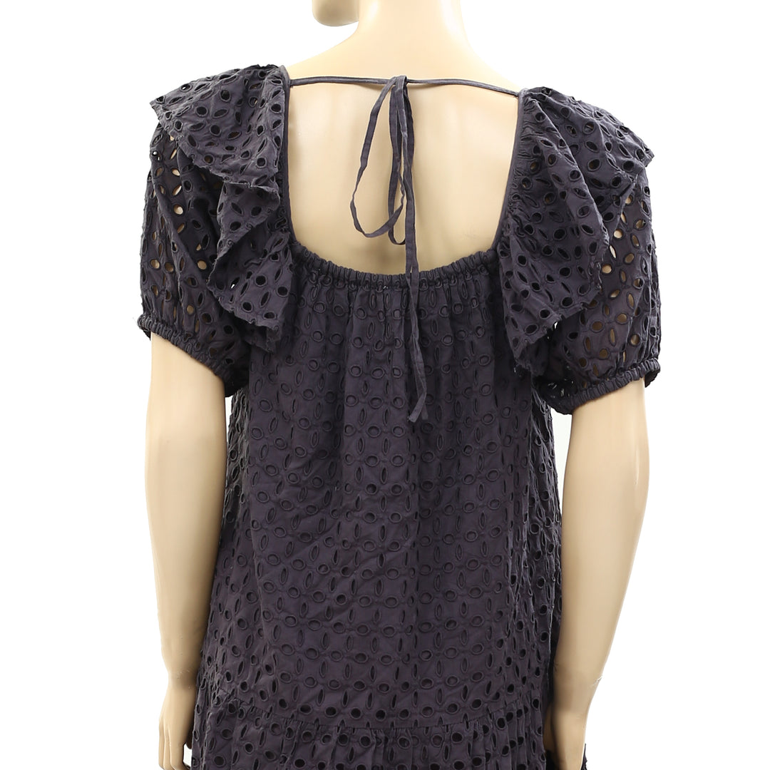 HappyxNature Kate Hudson Solara Eyelet Mini Dress