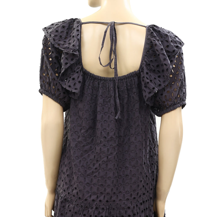 HappyxNature Kate Hudson Solara Eyelet Mini Dress