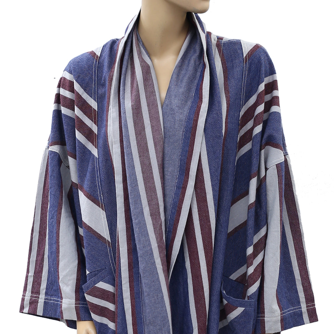 Free People Striped Coverup Tunic Top