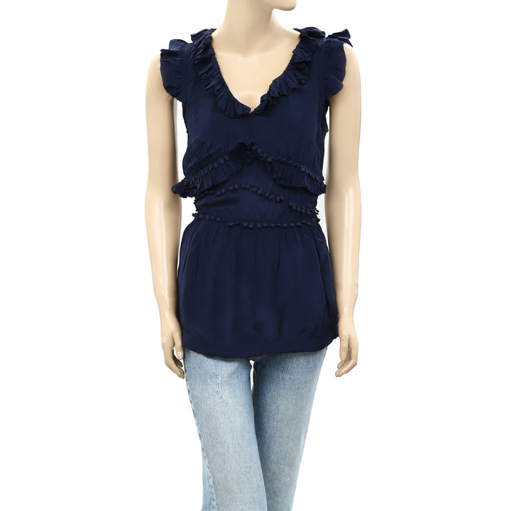Sea New York Hemingway Tiered Lace Tunic Shirt Top