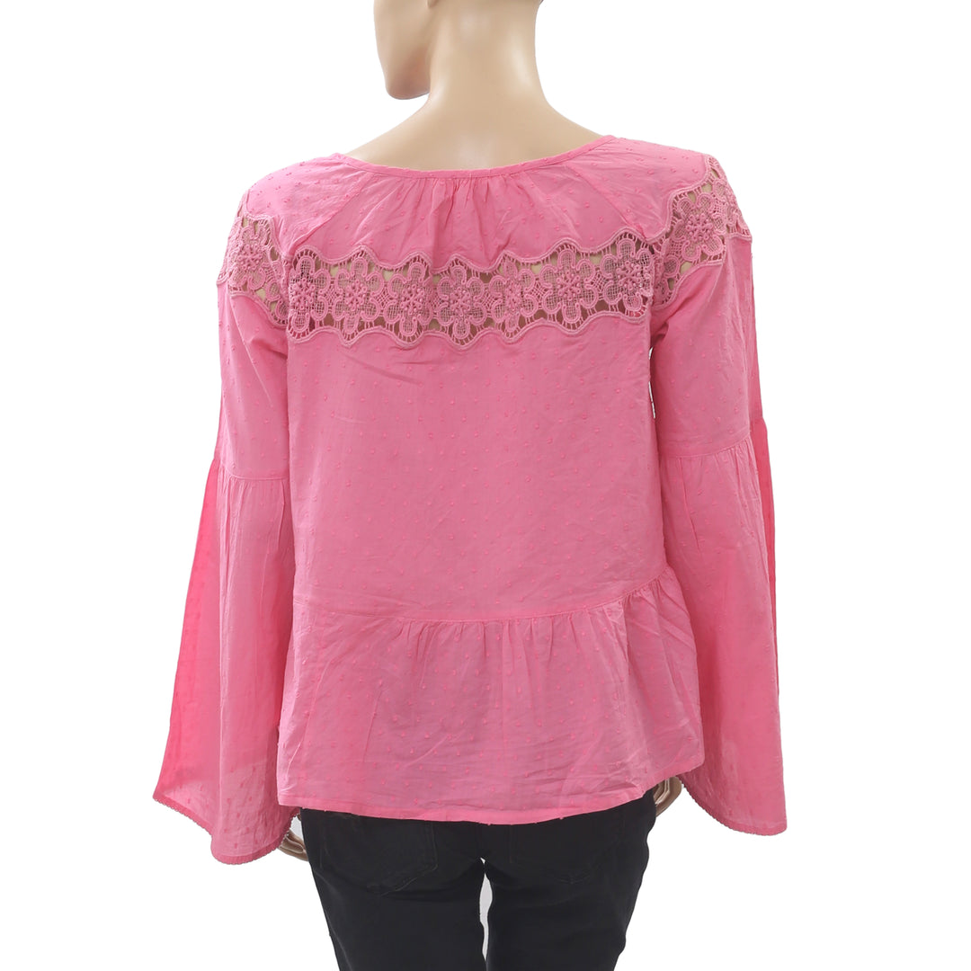 Odd Molly Anthropologie Lacey Moves Blouse Top