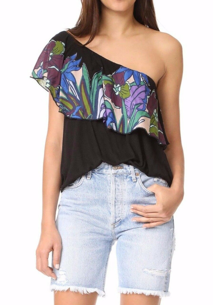 Free People Annka Bubble Floral Printed Blouse Top