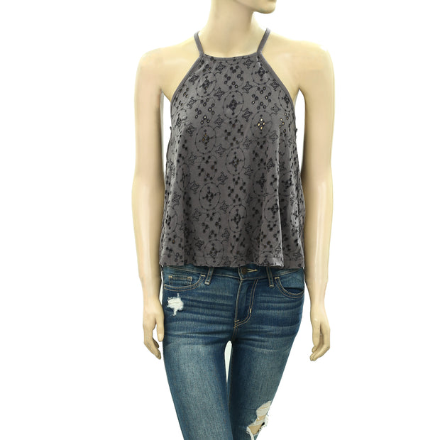 Free People Dream Date Lace-Up Trapeze Top