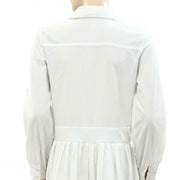 La Dovitch Solid Shirt Midi Dress S