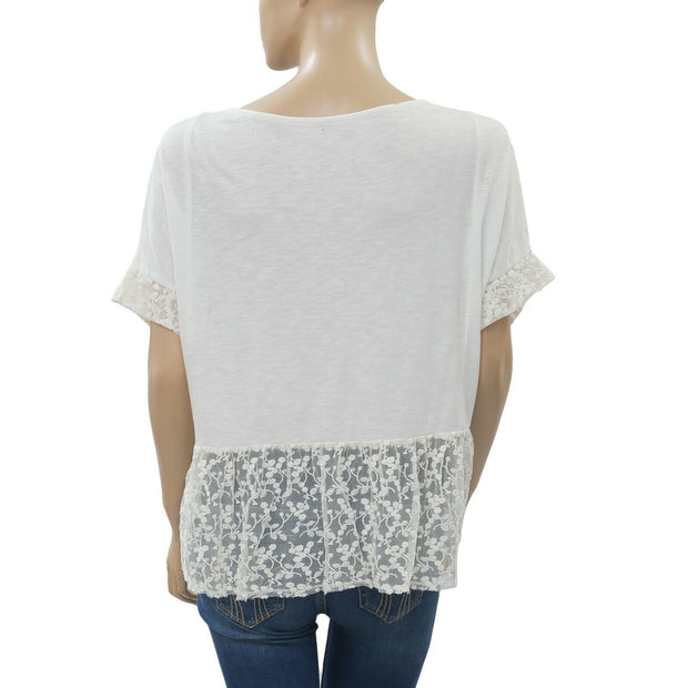 Kimchi Blue Urban Outfitters Embroidered Blouse Top