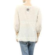 Odd Molly Anthropologie Lace Tunic Top