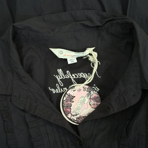 Odd Molly Anthropologie Revival Buttondown Tunic Shirt Top