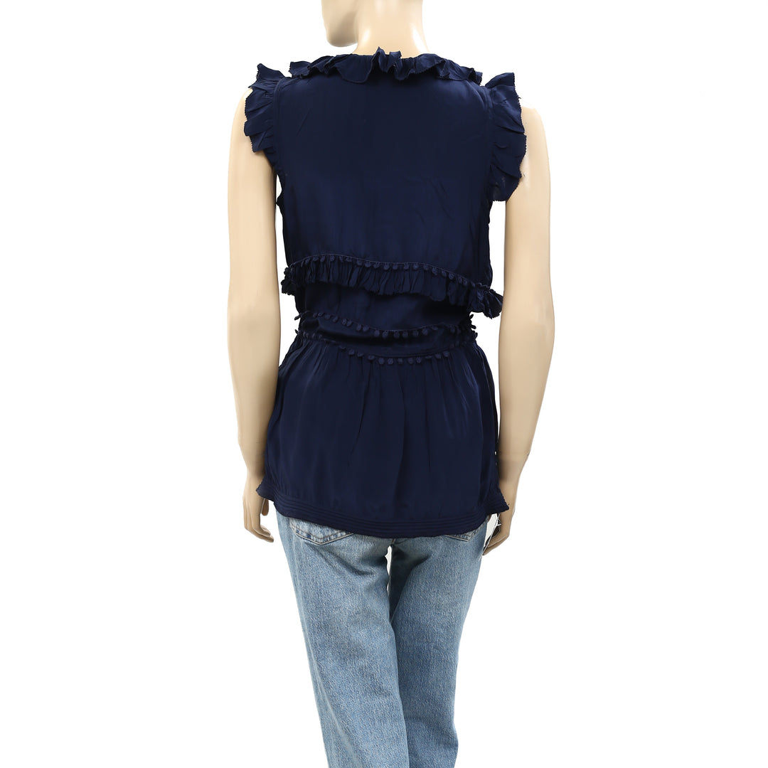 Sea New York Hemingway Tiered Lace Tunic Shirt Top