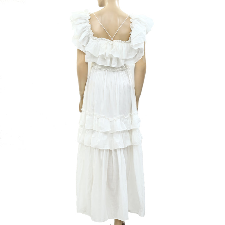 Happyxnature Savanna Ruffle Smocked Maxi Dress