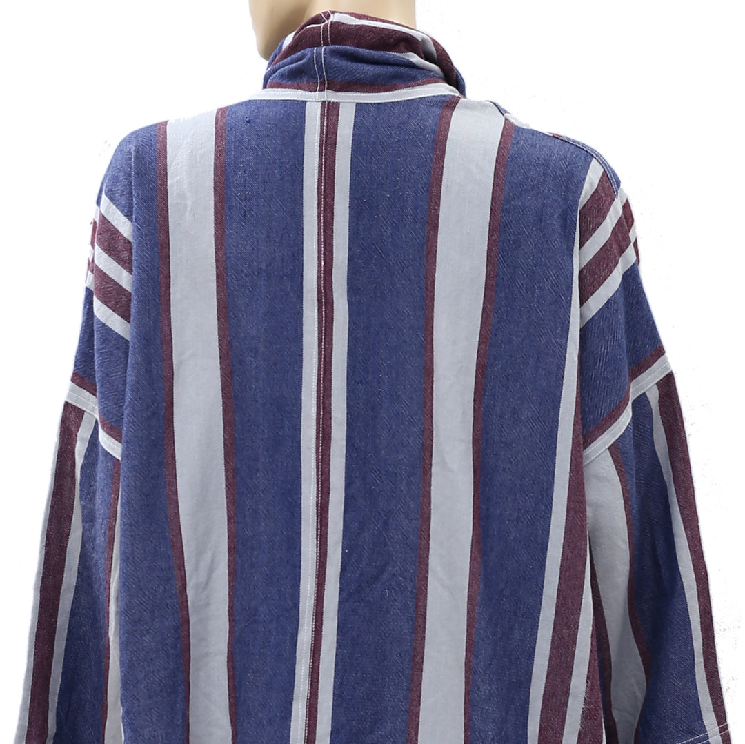 Free People Striped Coverup Tunic Top