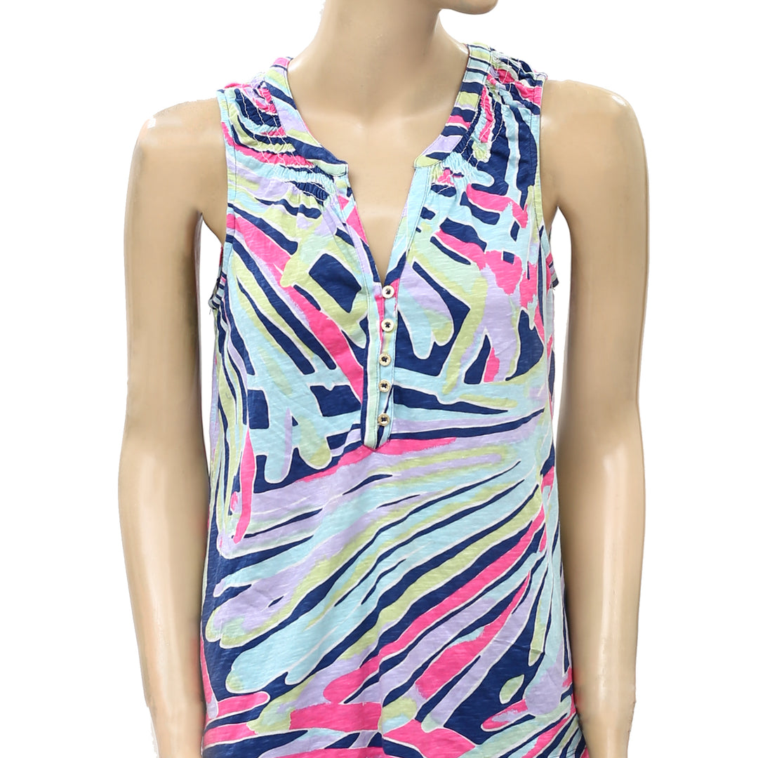 Lilly Pulitzer Essie Printed Tank Blouse Top