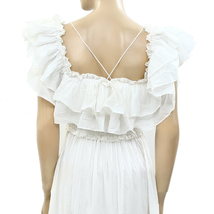 Happyxnature Savanna Ruffle Smocked Maxi Dress