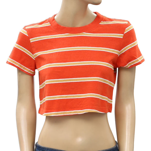 BDG Urban Outfitters Striped Best Friend Tee T-shirt Cropped Top