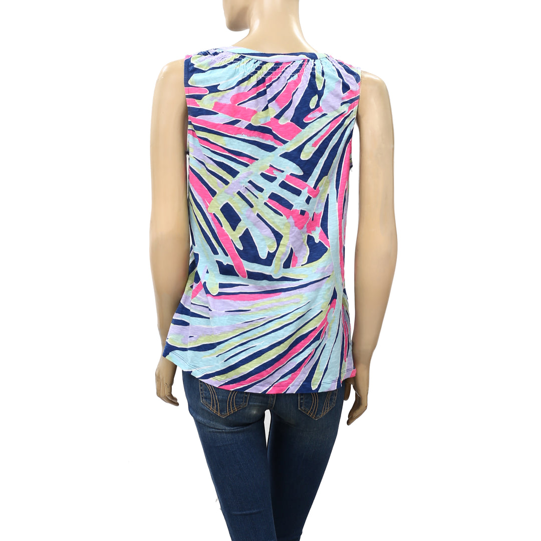 Lilly Pulitzer Essie Printed Tank Blouse Top