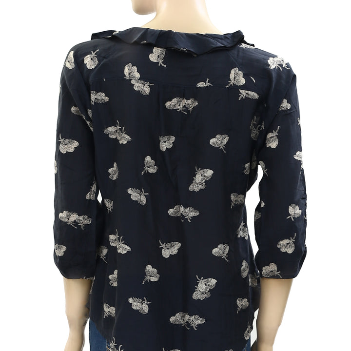 Doen Butterfly Printed Blouse Top