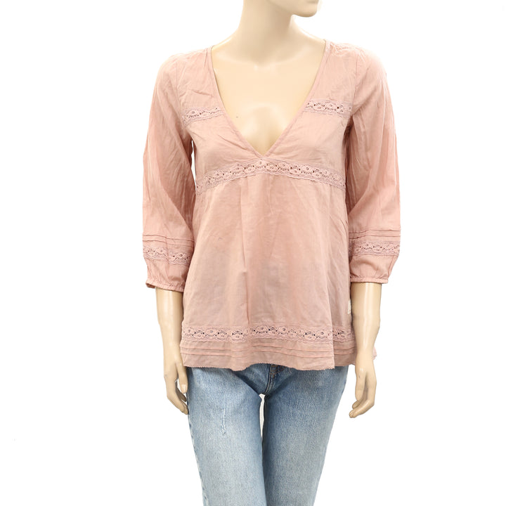 Odd Molly Anthropologie Lace Tunic Top