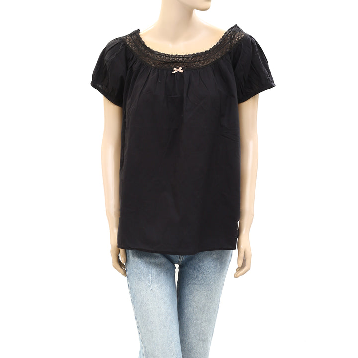 Odd Molly Anthropologie Coney Island Lace Shirt Tunic Top