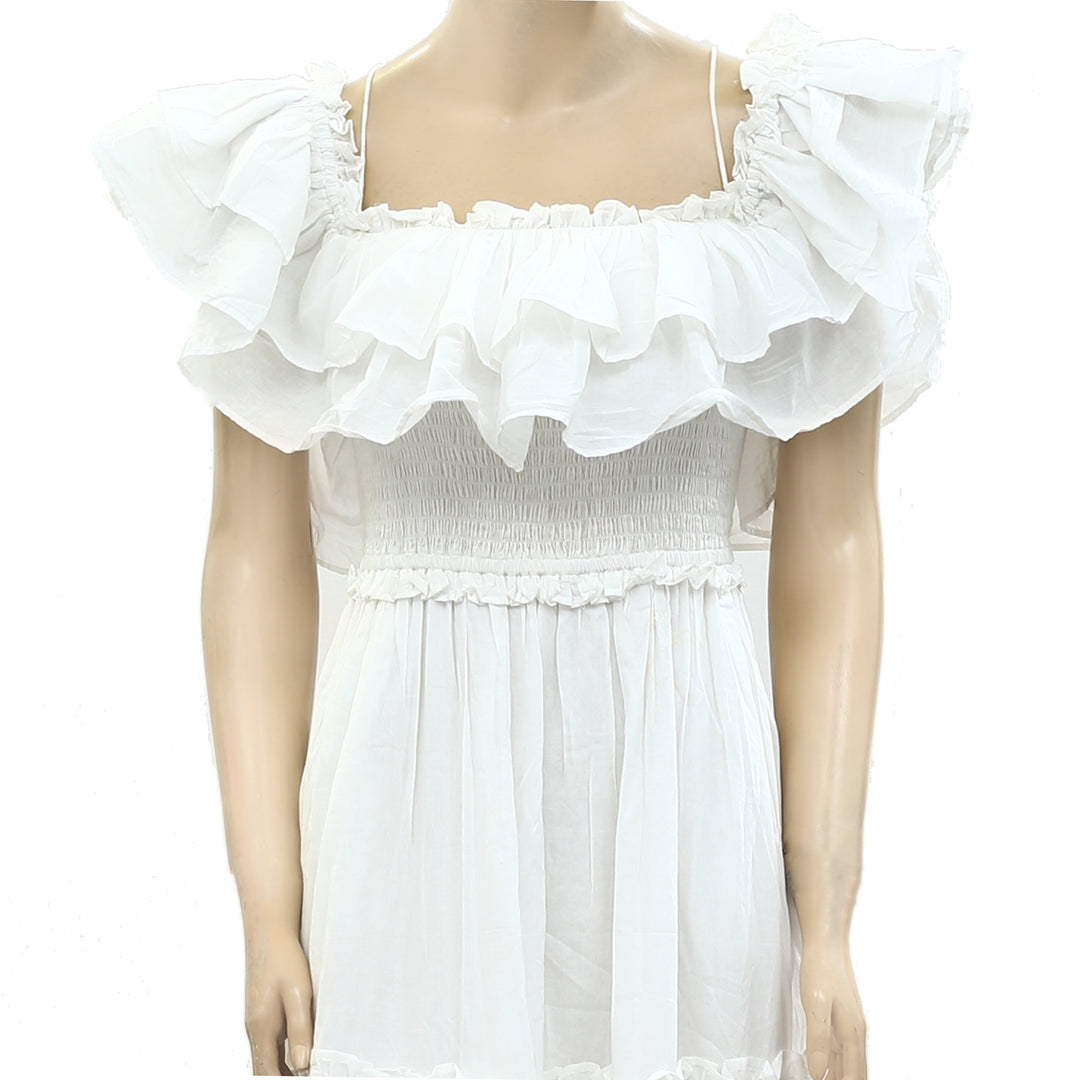 Happyxnature Savanna Ruffle Smocked Maxi Dress