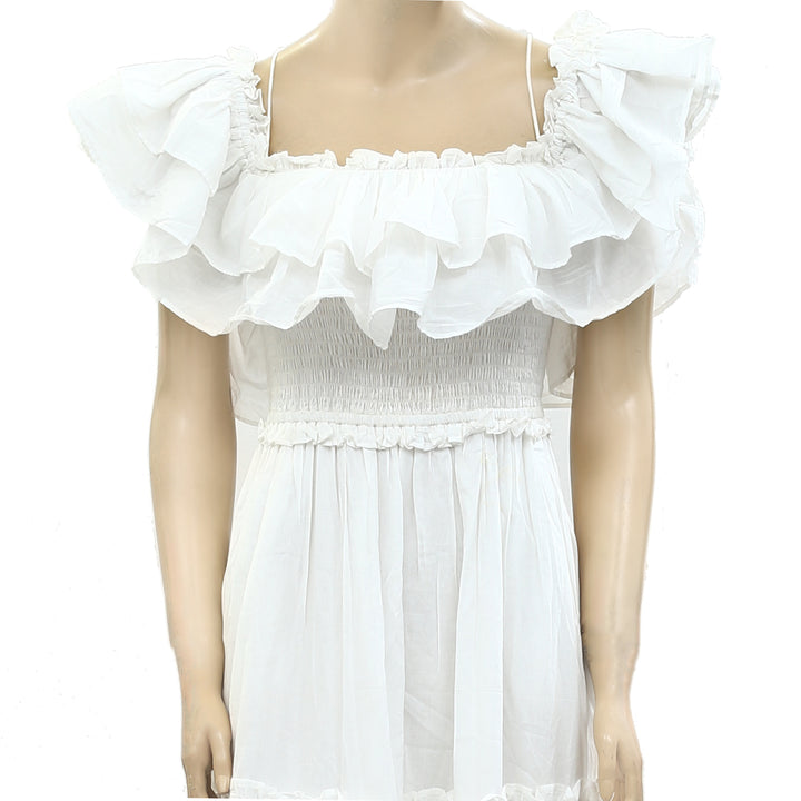 Happyxnature Savanna Ruffle Smocked Maxi Dress