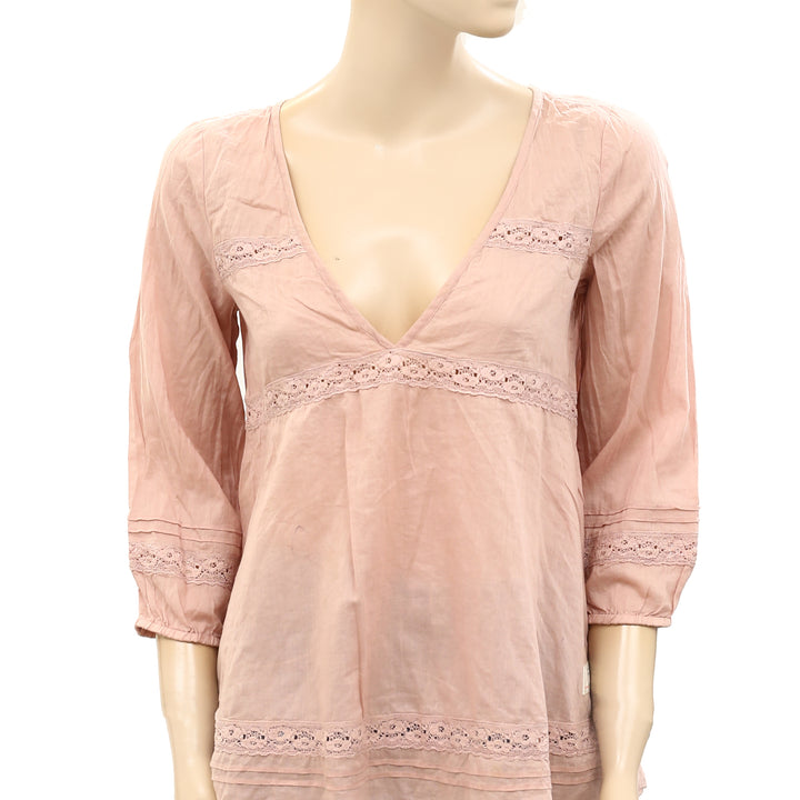 Odd Molly Anthropologie Lace Tunic Top