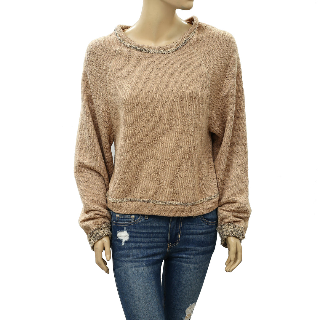 Free People Jade Pullover Sweatshirt Top