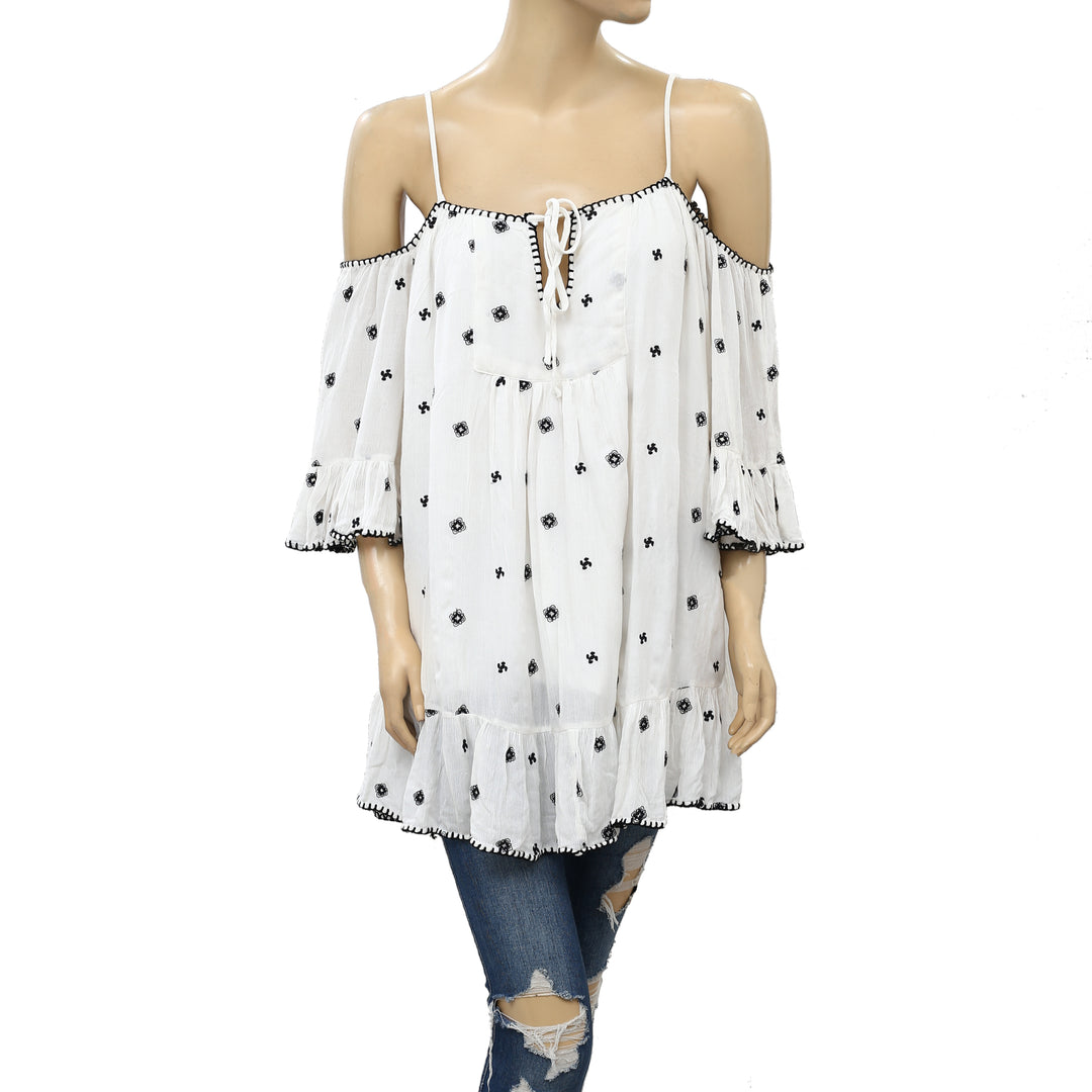 Tularosa Floral Embroidered Mini Dress White Chocolate Couture Tularosa Floral Embroidered Mini Dress White Chocolate Couture