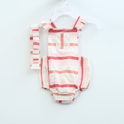 白巧克力婴儿条纹幼儿连体衣连体衣儿童 0-3 个月