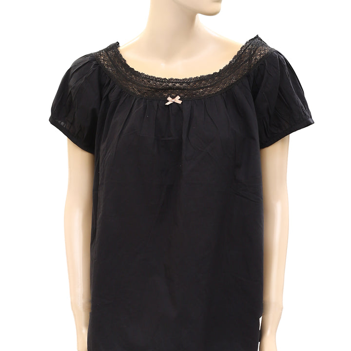 Odd Molly Anthropologie Coney Island Lace Shirt Tunic Top