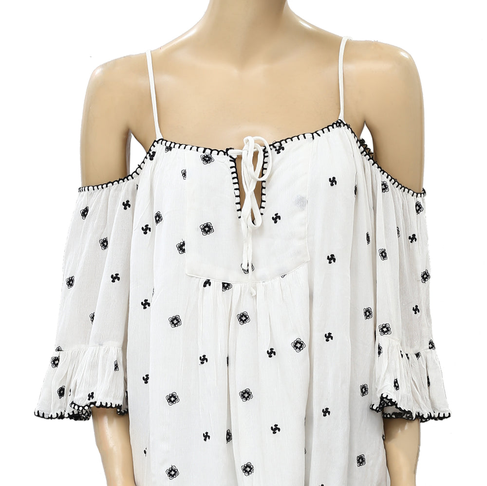 Tularosa Floral Embroidered Mini Dress White Chocolate Couture Tularosa Floral Embroidered Mini Dress White Chocolate Couture