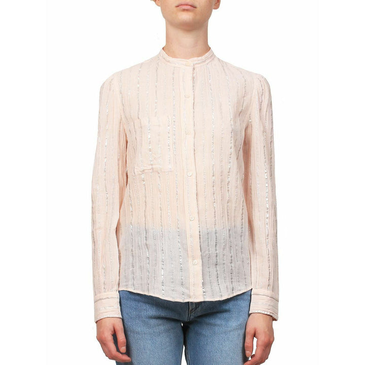 Etoile Isabel Marant Samson Metallic Peach Blouse Top