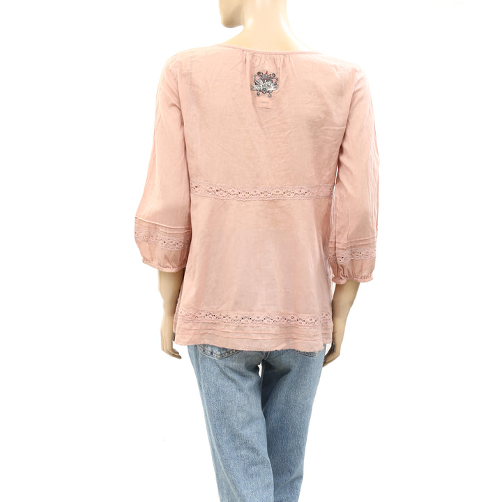 Odd Molly Anthropologie Lace Tunic Top