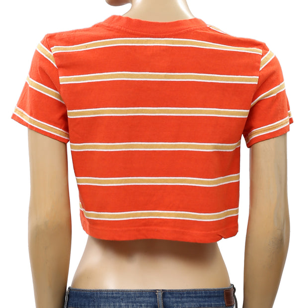 BDG Urban Outfitters Striped Best Friend Tee T-shirt Cropped Top