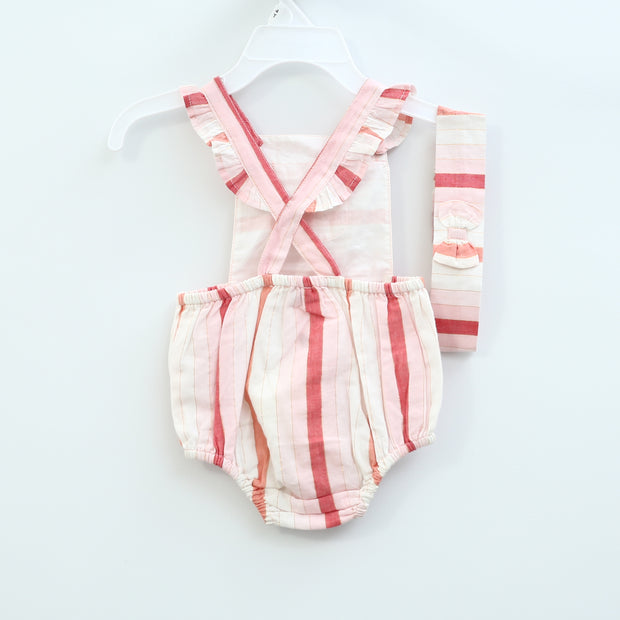 White Chocolate Baby Striped Toddler Romper Bodysuit Kids