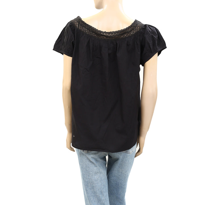 Odd Molly Anthropologie Coney Island Lace Shirt Tunic Top